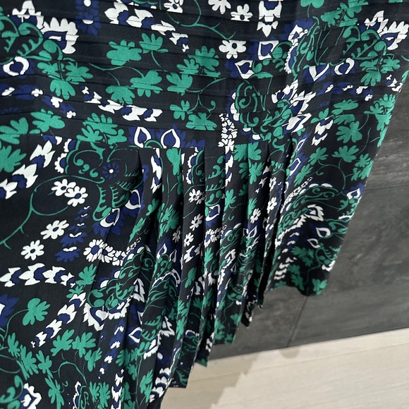 VERONICA BEARD Elm Printed Shirt Dress Victorian Vine 100% silk Size 0 - Picture 10 of 12